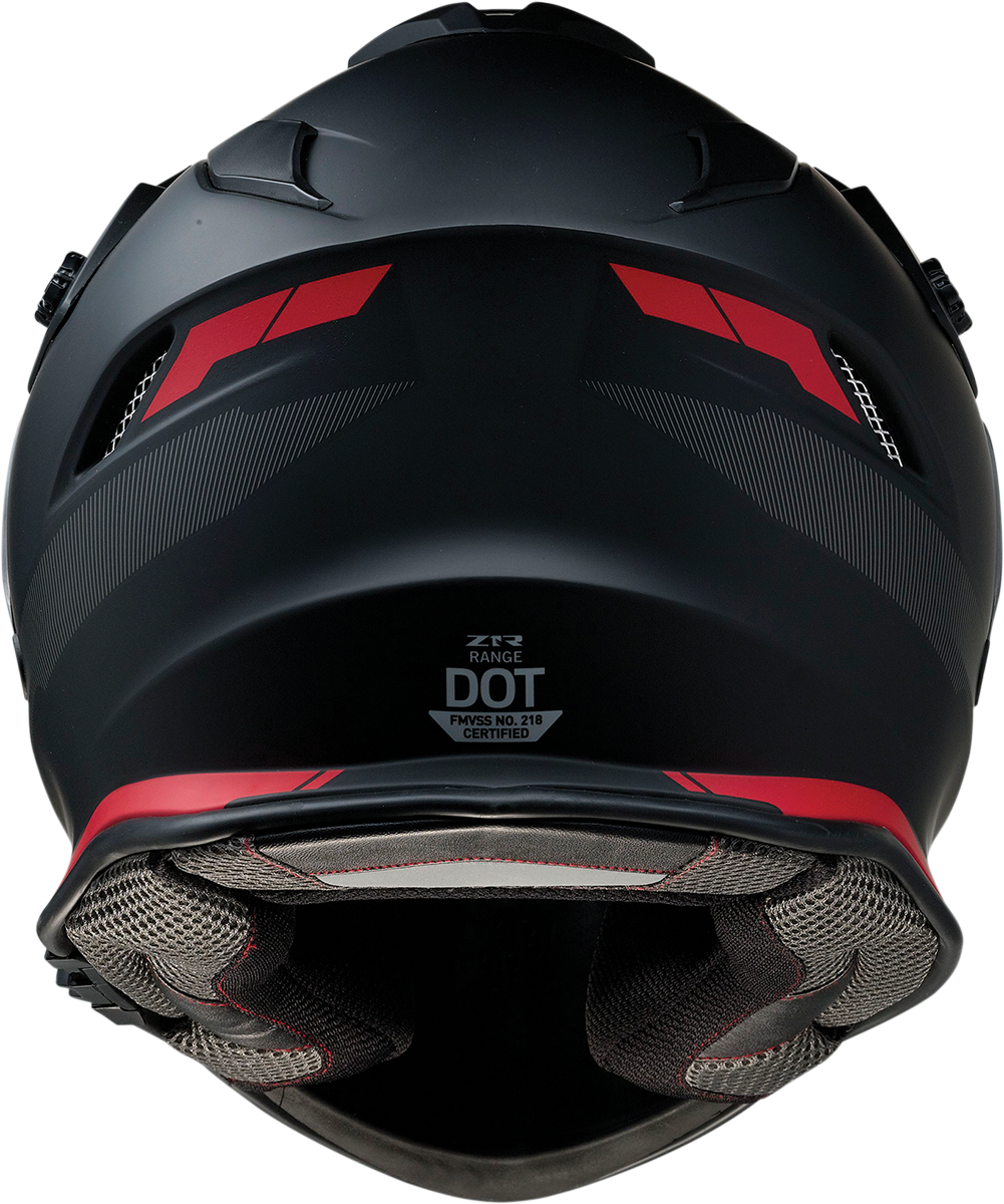 Z1R Range Motorcycle Helmet - Uptake - Black/Red - Small 0140-0014