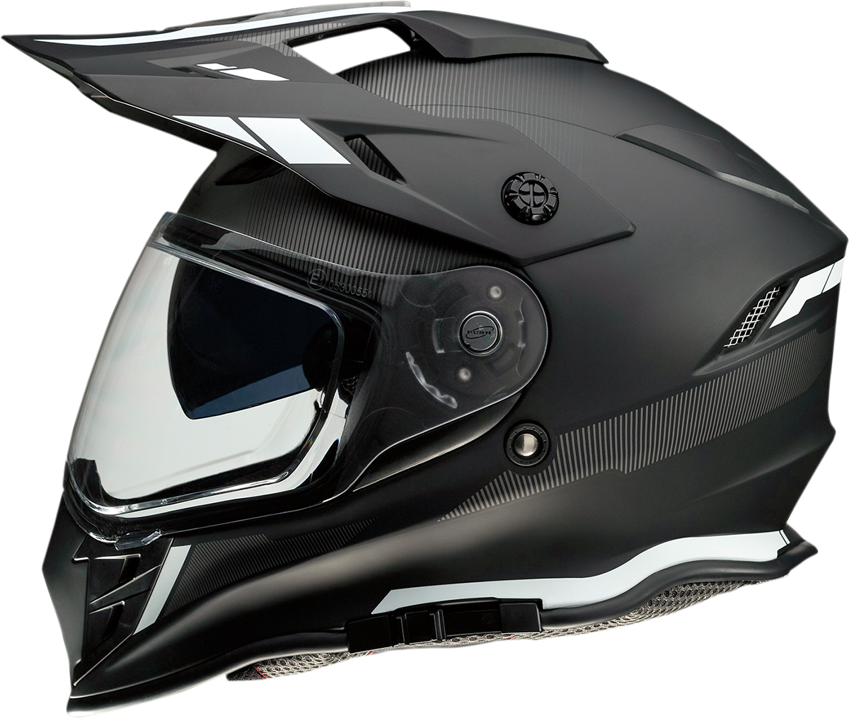 Z1R Range Motorcycle Helmet - Uptake - Black/White - Medium 0140-0009