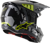 ALPINESTARS SM5 Motorcycle Helmet - Rover - Gray/Yellow - Medium 8303921-1592-MD