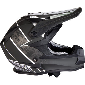 Z1R Youth F.I. Motorcycle Helmet - Fractal - MIPS - Matte Black - Large 0111-1510