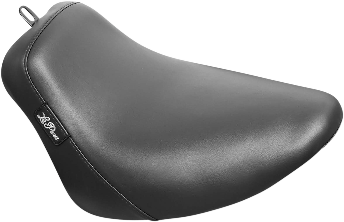 LE PERA Bare Bones Solo Seat - Smooth - Black - Softail LYB-007