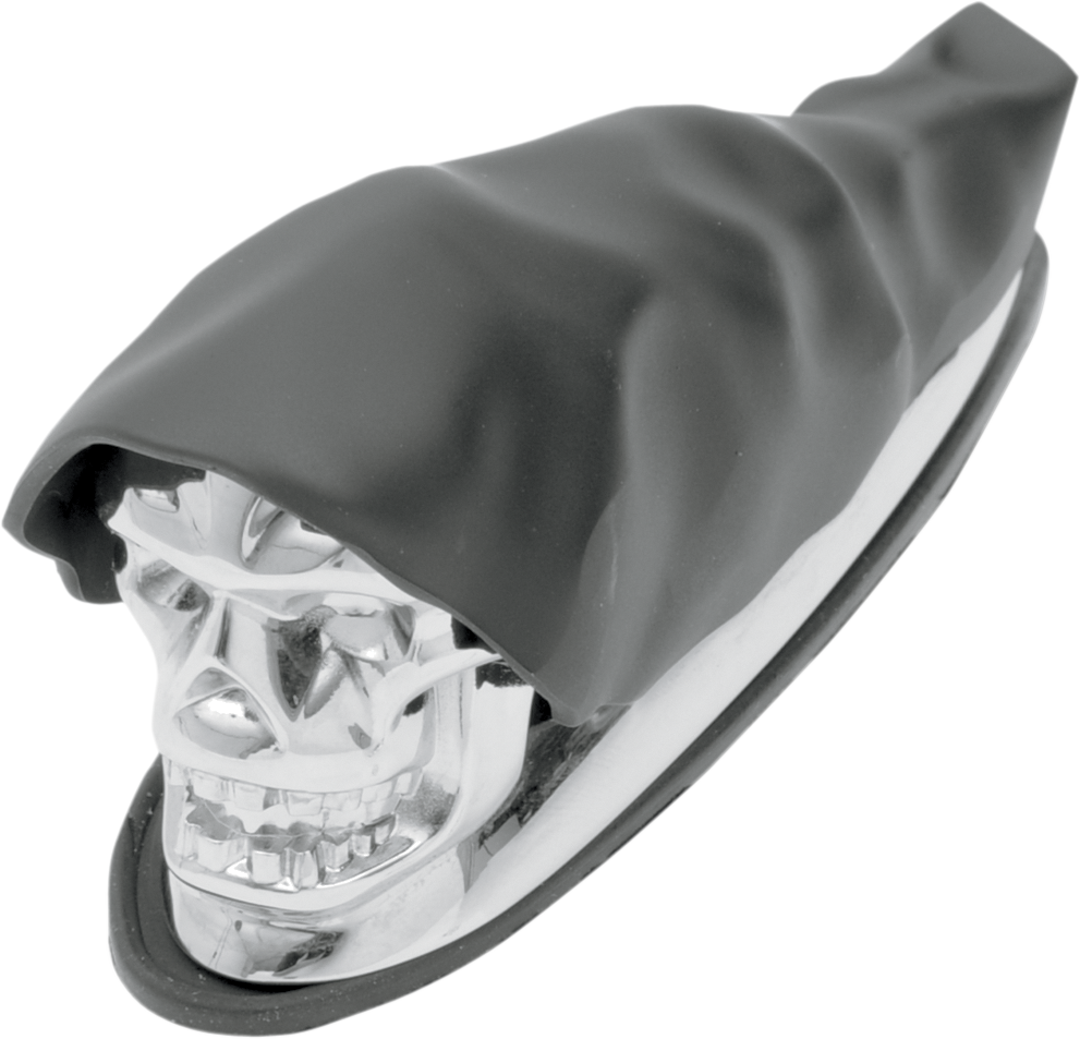 DRAG SPECIALTIES Shrouded Skull Fender Ornament 91C04-0408