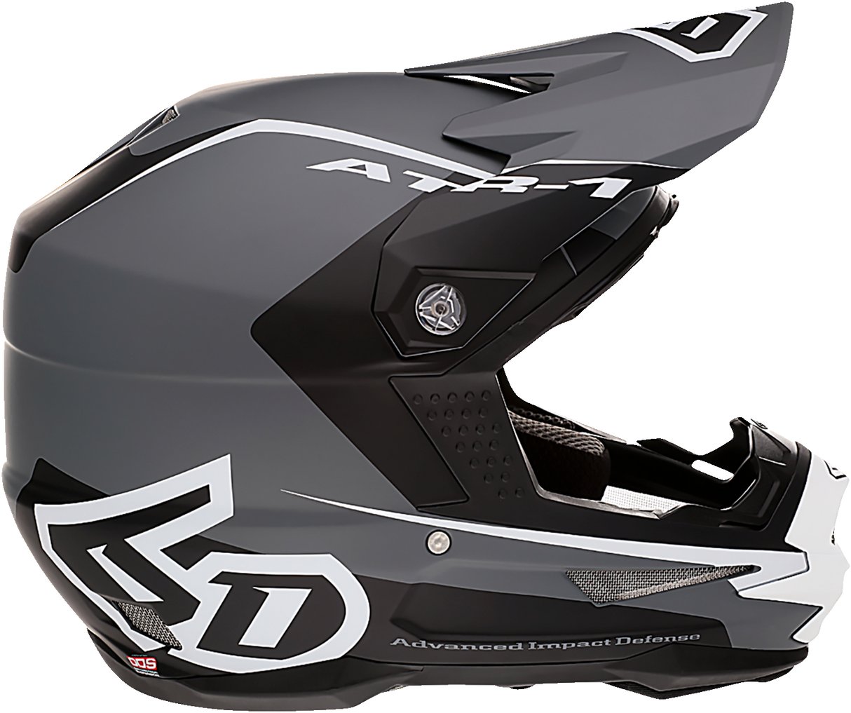 6D ATR-1 Motorcycle Helmet - Stealth - White - XS 10-4614