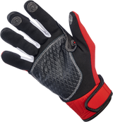 BILTWELL Baja Gloves - Red - Large 1508-0801-304