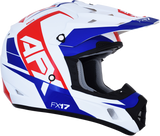 AFX FX-17 Motorcycle Helmet - Aced - Red/White/Blue - Large 0110-6481