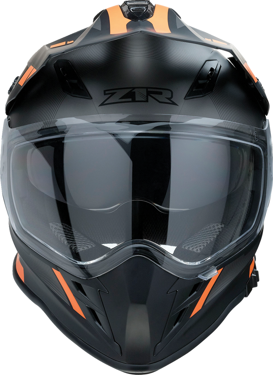 Z1R Range Motorcycle Helmet - Uptake - Black/Orange - Small 0140-0115