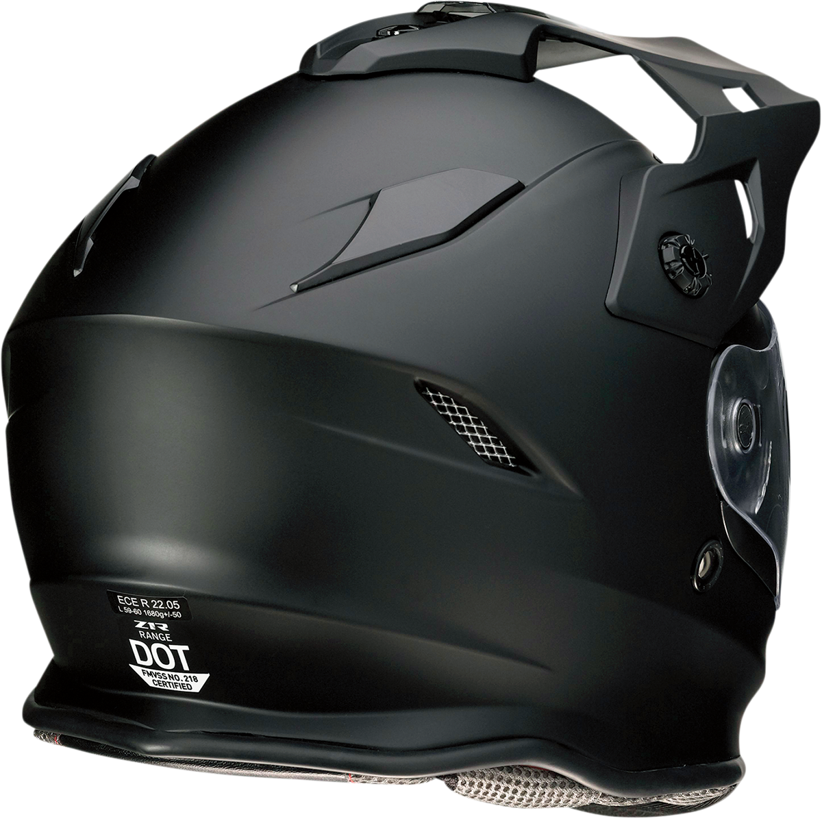 Z1R Range Dual Sport Motorcycle Helmet - Flat Black - Medium 0101-10870