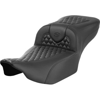 SADDLEMEN Roadsofa™ Extended Reach Seat - without Backrest - Honeycomb - FLTR/FLHX '23-'24 823-07-19000