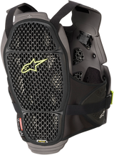 ALPINESTARS A-4 Max Chest Guard - Black/Anthracite/Yellow Fluo - XL/2XL 67015201155XL2X