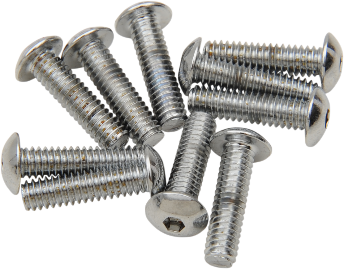 DRAG SPECIALTIES Bolts - Button-Head - 8-32 x 5/8" MPB262