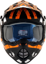 AFX FX-17Y Motorcycle Helmet - Attack - Matte Black/Orange - Medium 0111-1406