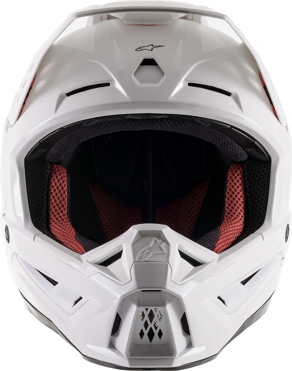 ALPINESTARS SM5 Motorcycle Helmet - Solid - Gloss White - 2XL 8303121-2180-2X