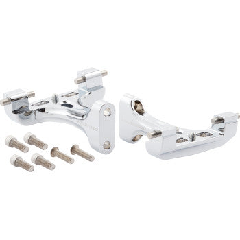 ARLEN NESS Forged Passenger Floorboard Mounts - Chrome 410-034