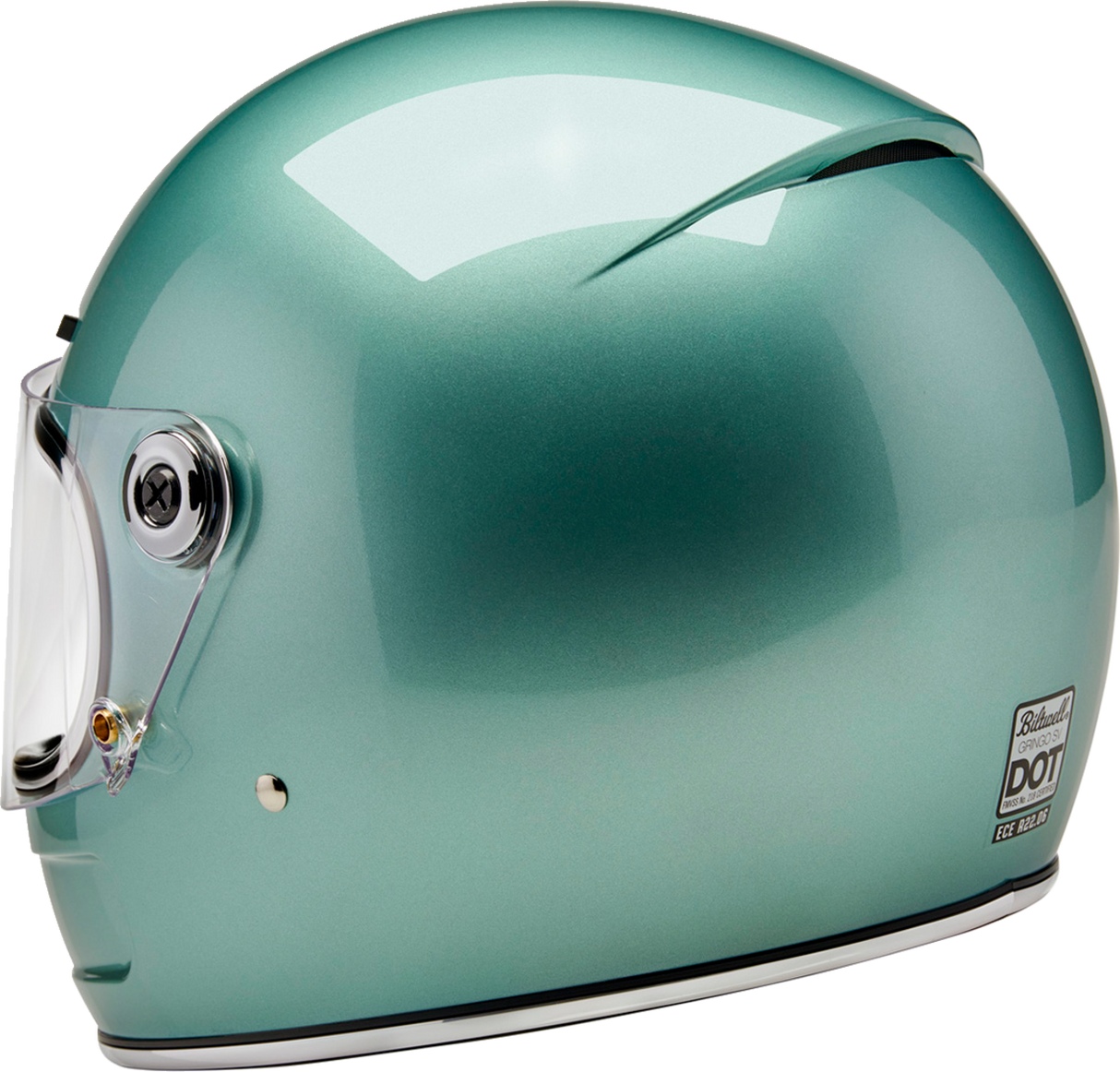 BILTWELL Gringo SV Motorcycle Helmet - Metallic Seafoam - Small 1006-313-502