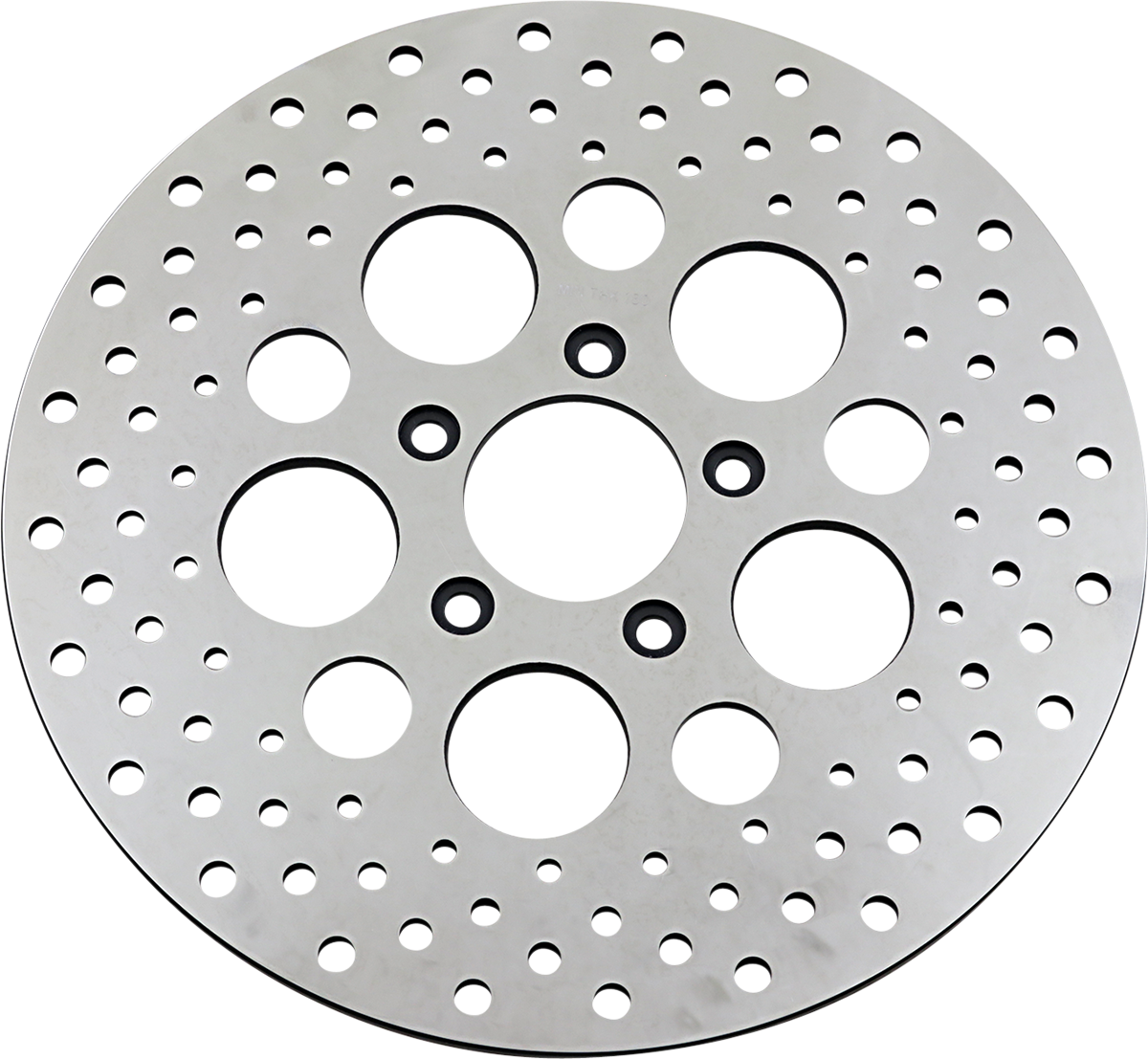 DRAG SPECIALTIES Drilled Brake Rotor - Front - 11.5" - Harley-Davidson 060185ASP-BC648