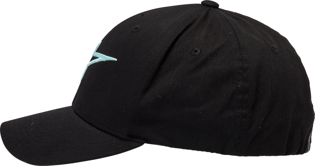 ALPINESTARS Ageless Curve Hat - Black/Light Aqua - Small/Medium 1017810101177SM