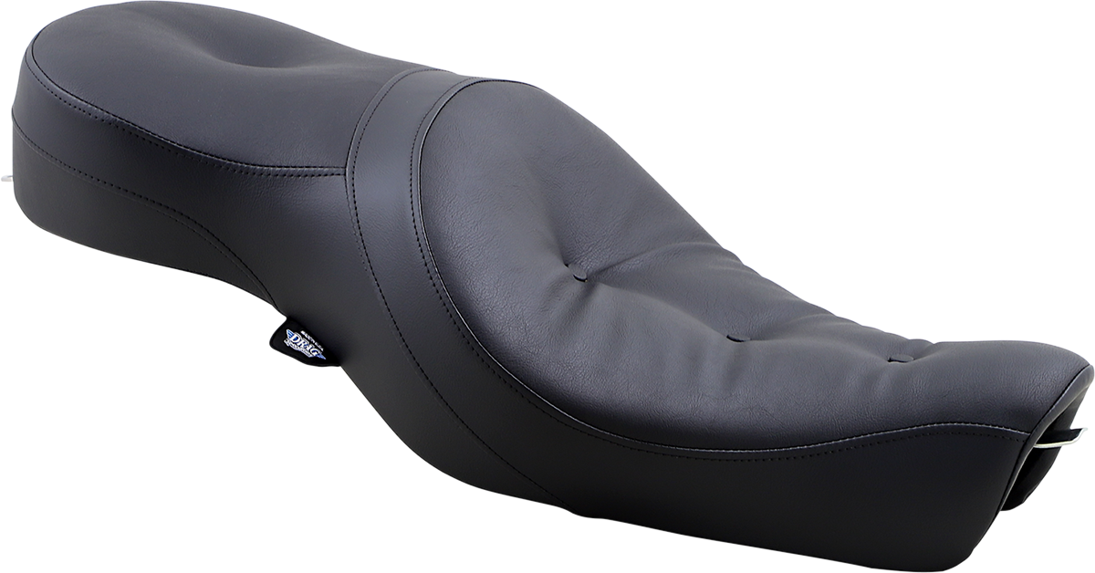 DRAG SPECIALTIES Seat - Low-Profile Wide Touring - Pillow - Black - XL '04-'22 NO RUBBER BUMPERS 0804-0297