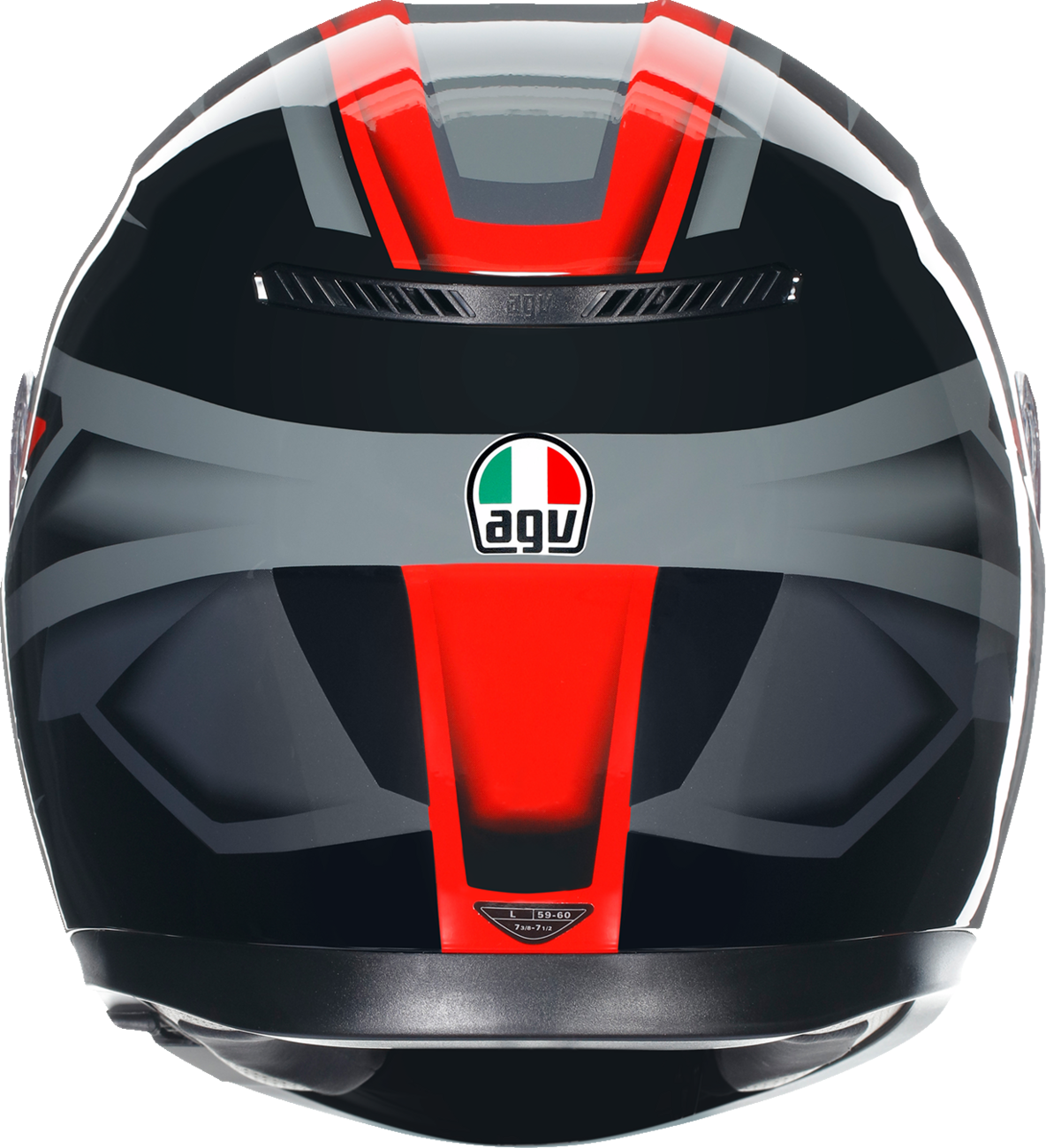 AGV K3 Motorcycle Helmet - Compound - Black/Red - Small 2118381004009S