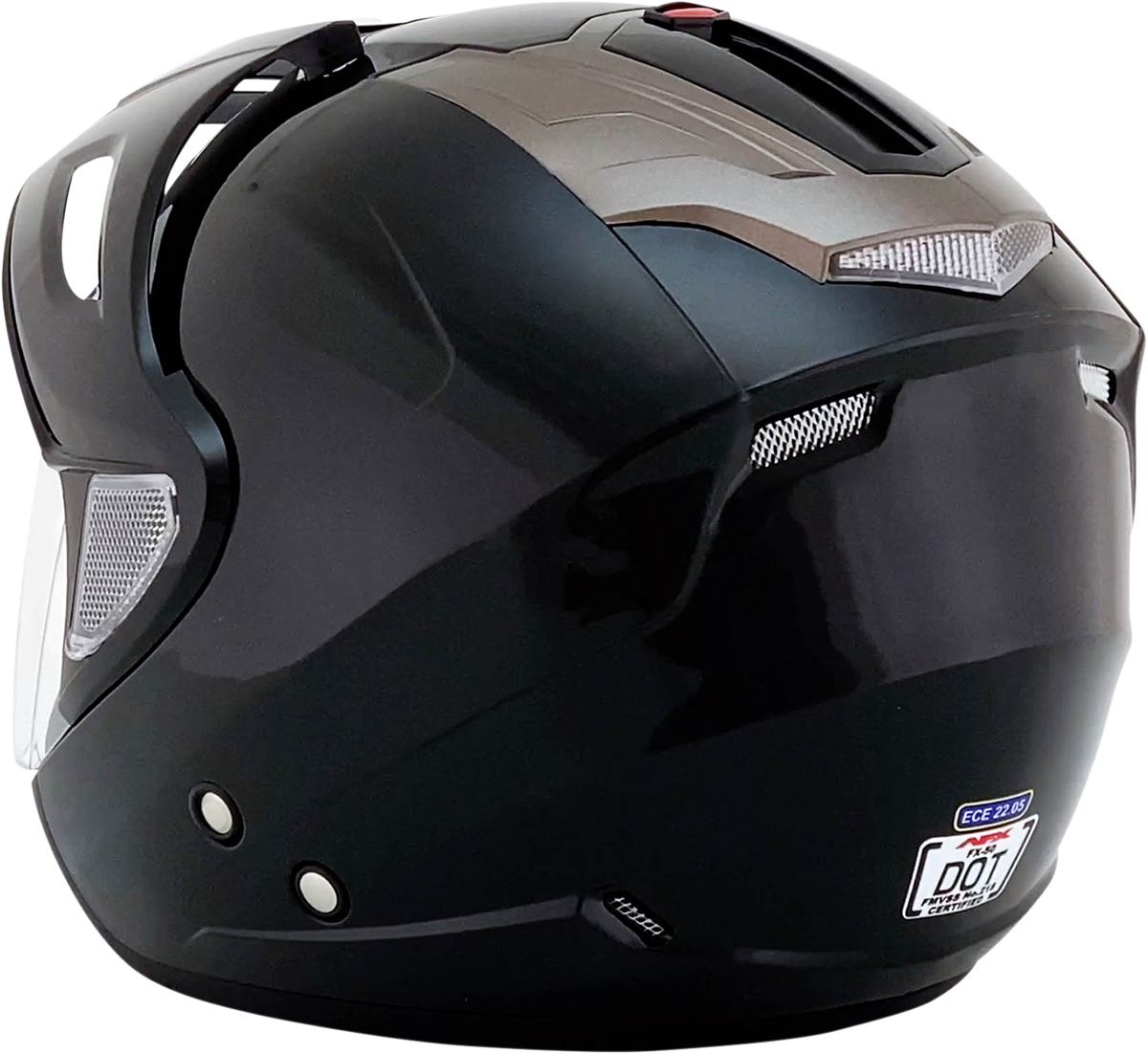 AFX FX-50 Motorcycle Helmet - Gloss Black - Small 0104-1364