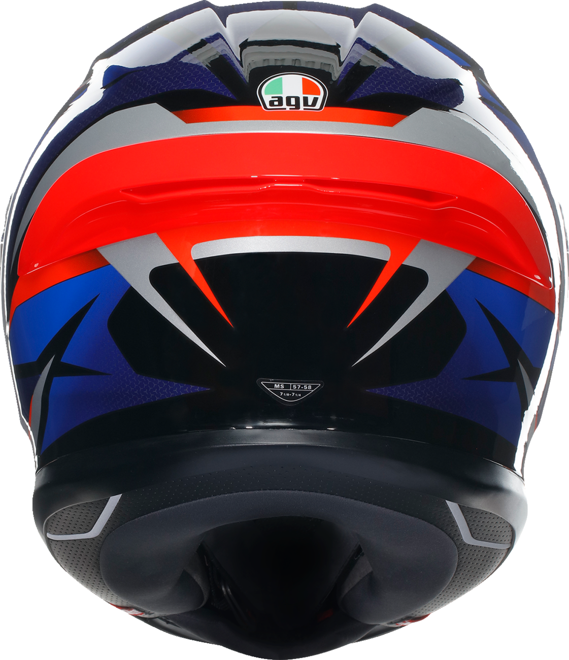 AGV K6 S Motorcycle Helmet - Slashcut - Black/Blue/Red - Small 2118395002015S