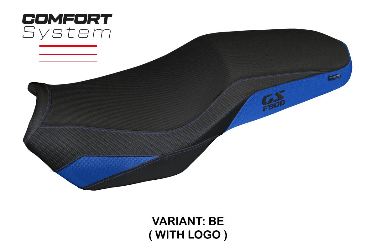 BMW F900GS Adventure 2025 Seat Cover Tappezzeria Comfort Blue Black