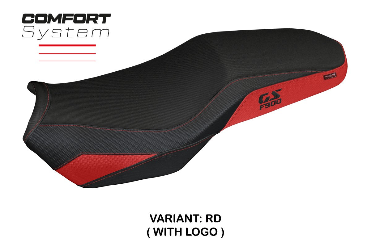 BMW F900GS Adventure 2025 Seat Cover Tappezzeria Comfort Red Black