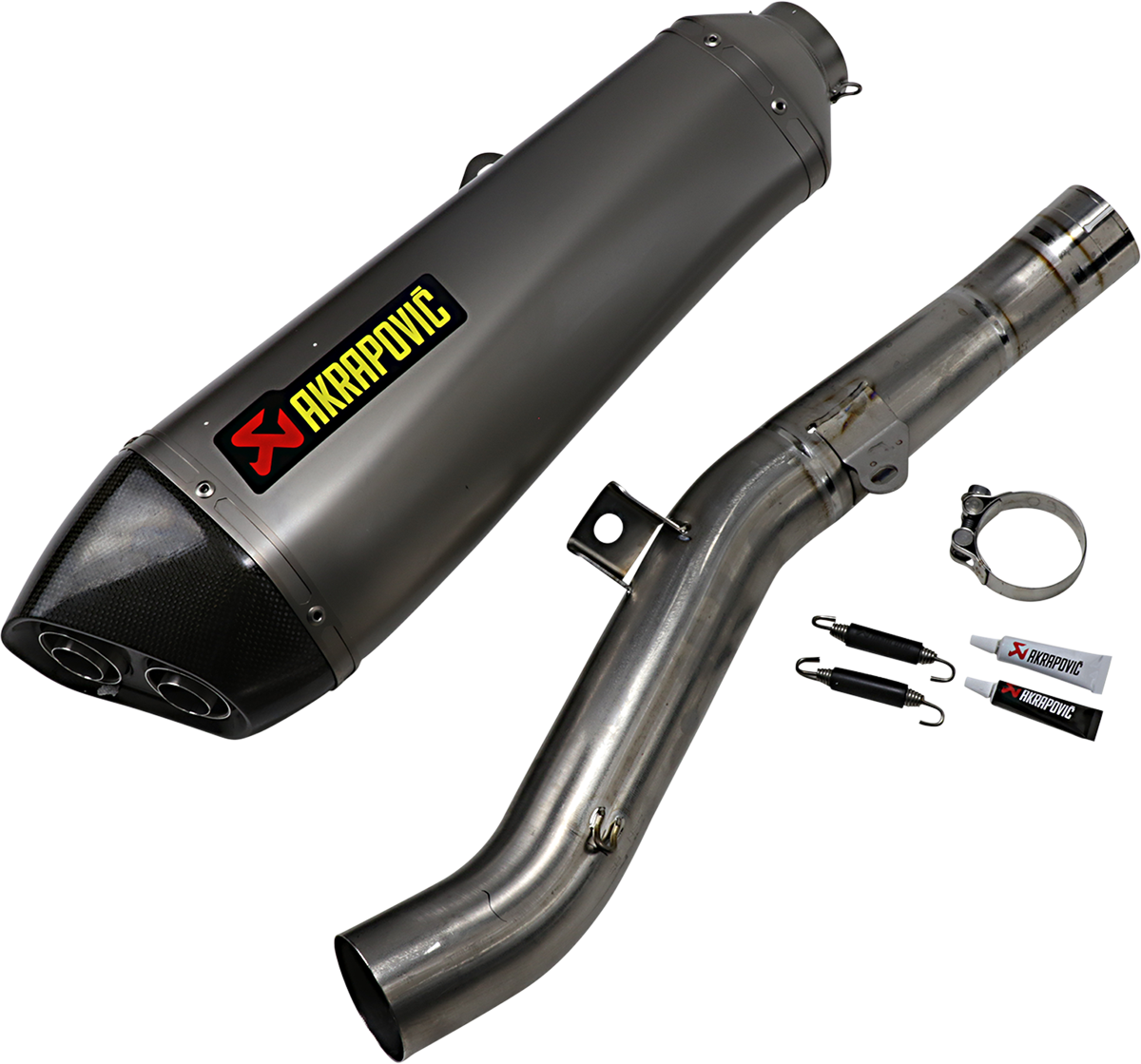 Kawasaki Concours 14 1400 GTR 2008-2022 Exhaust, Akrapovic Slip-On Muffler in Titanium and Carbon Fiber S-K14SO5-HZAAT 1811-2694