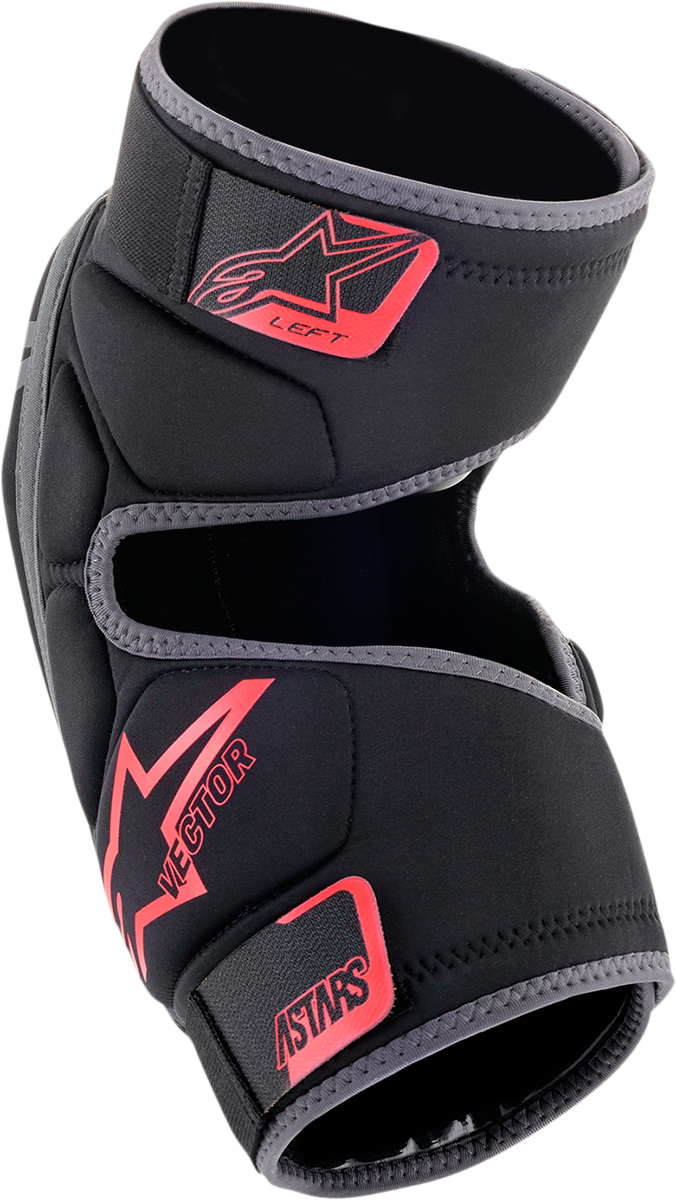 ALPINESTARS Vector Knee Guards - Black/Anthracite/Red - S/M 1650621-1036S/M