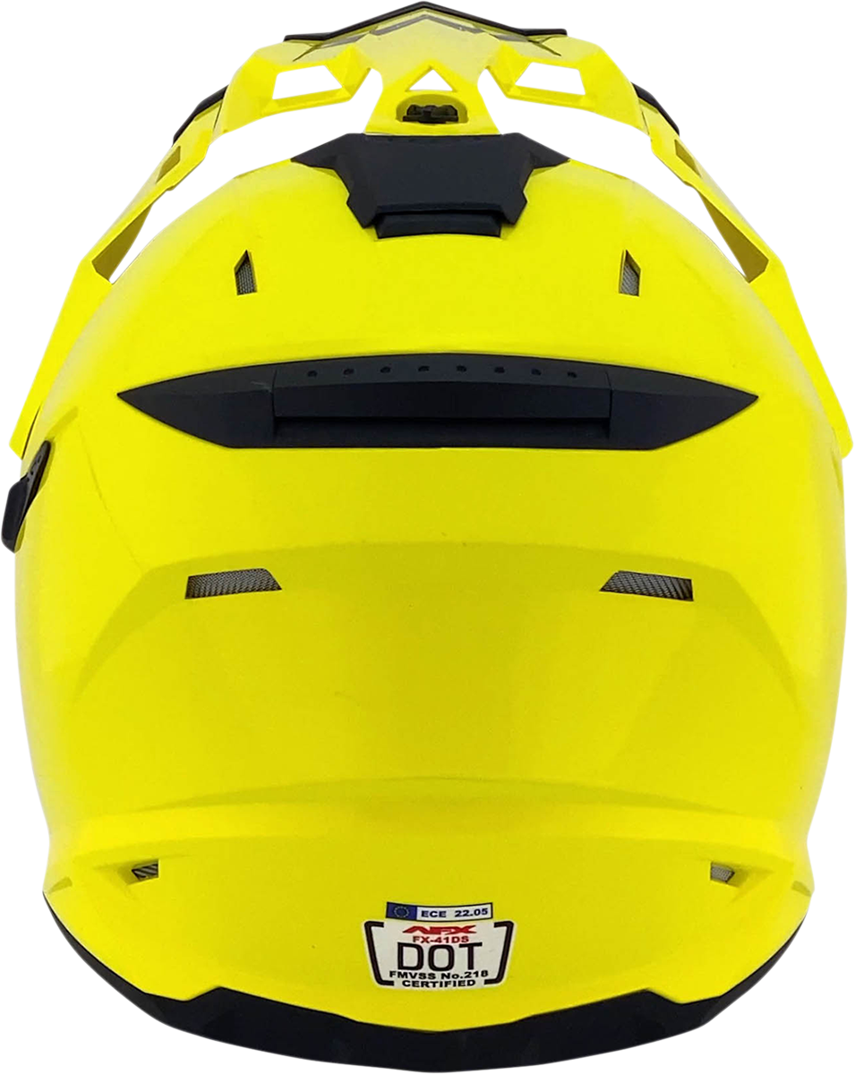 AFX FX-41DS Motorcycle Helmet - Hi-Vis Yellow - Medium 0110-3774