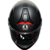 AGV Tourmodular Motorcycle Helmet - Frequency - Matte Gunmetal/Red - Small  211251F2OY00510