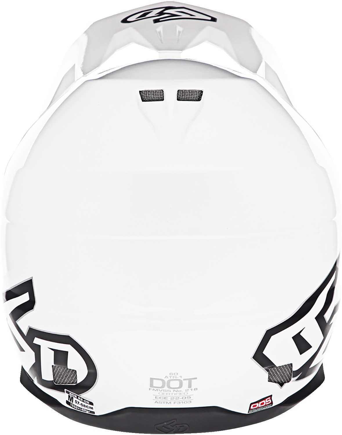 6D ATR-1 Motorcycle Helmet - White - XS 10-3724