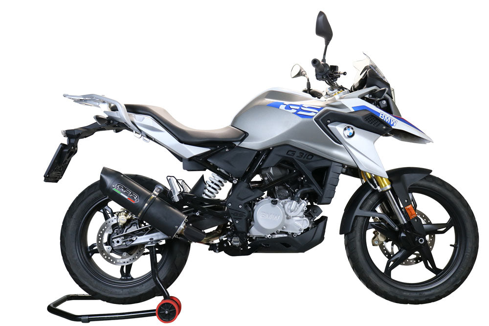 GPR Exhaust for Bmw G310GS 2022-2023, Furore Evo4 Poppy, Full System Exhaust, Including Removable DB Killer