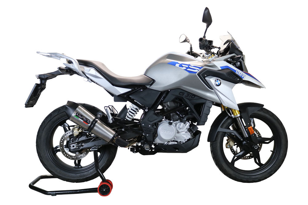 GPR Exhaust for Bmw G310GS 2017-2021, GP Evo4 Titanium, Full System Exhaust, Including Removable DB Killer