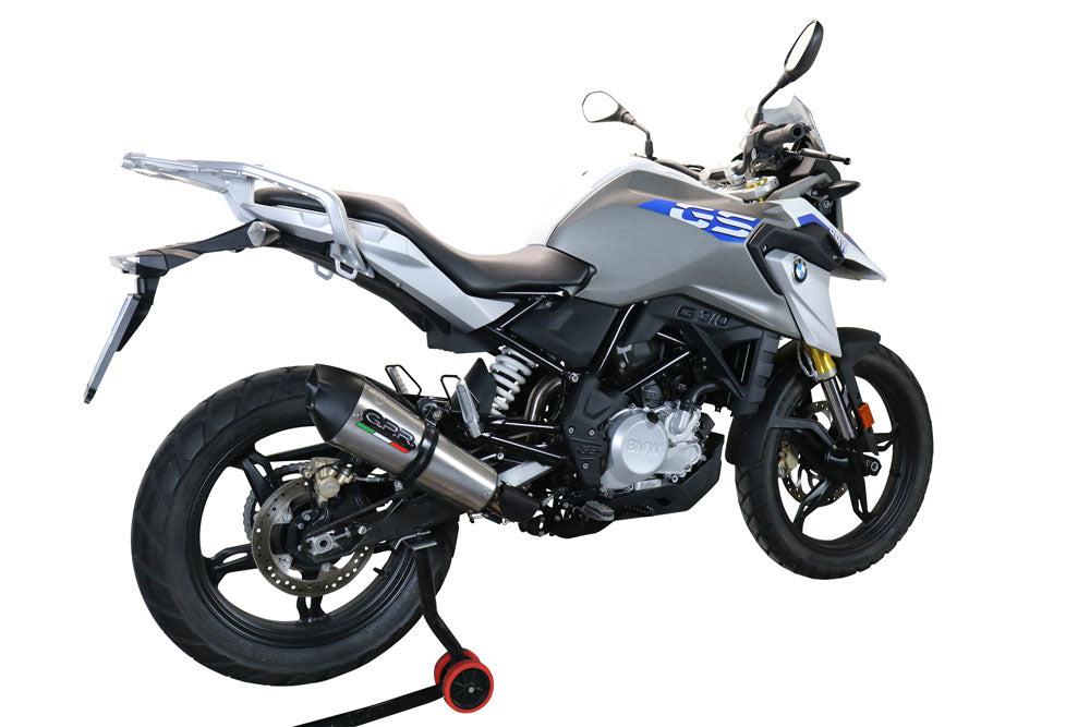 GPR Exhaust for Bmw G310GS 2017-2021, GP Evo4 Titanium, Full System Exhaust, Including Removable DB Killer