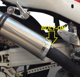 Kawasaki ZX7R ZX750F 2001-2002 Exhaust GPR Bolt-on Inox Tondo