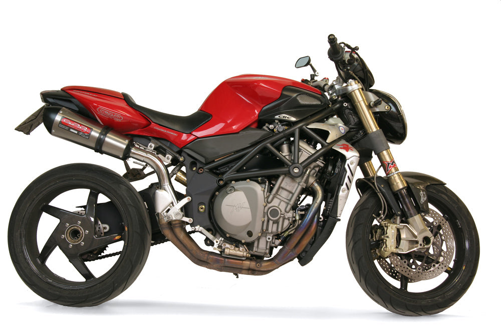 GPR Exhaust System Mv Agusta Brutale 910 S - R 2005-2011, Gpe Ann. titanium, Slip-on Exhaust Including Removable DB Killer and Link Pipe