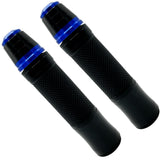 Kawasaki Ninja Black and Blue Aluminum / Rubber Gel Grips