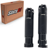 Kawasaki Ninja and "Z" Black Aluminum Comfort Rubber Grips