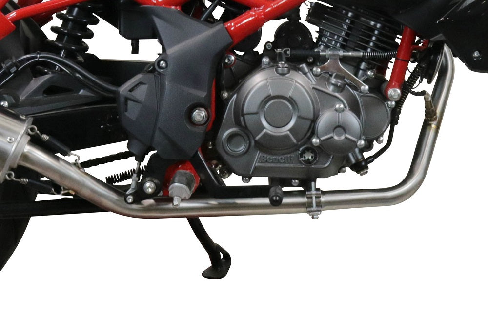 GPR Exhaust for Benelli Bn 125 2018-2020, Furore Evo4 Nero, Full System Exhaust, Including Removable DB Killer