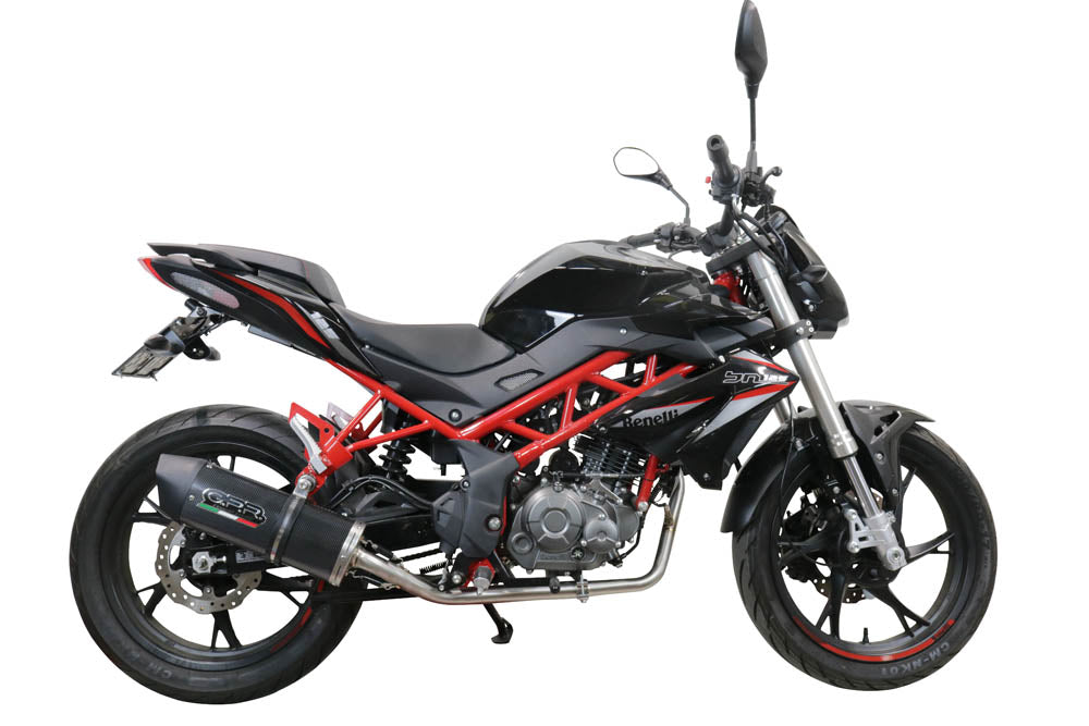 GPR Exhaust for Benelli Bn 125 2018-2020, Furore Evo4 Poppy, Full System Exhaust, Including Removable DB Killer