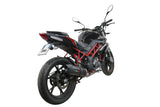 GPR Exhaust for Benelli Bn 125 2021-2023, Furore Evo4 Poppy, Full System Exhaust, Including Removable DB Killer