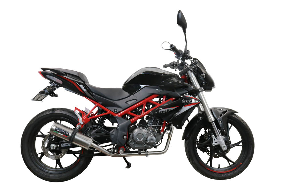 GPR Exhaust for Benelli Bn 125 2021-2023, M3 Inox , Full System Exhaust, Including Removable DB Killer