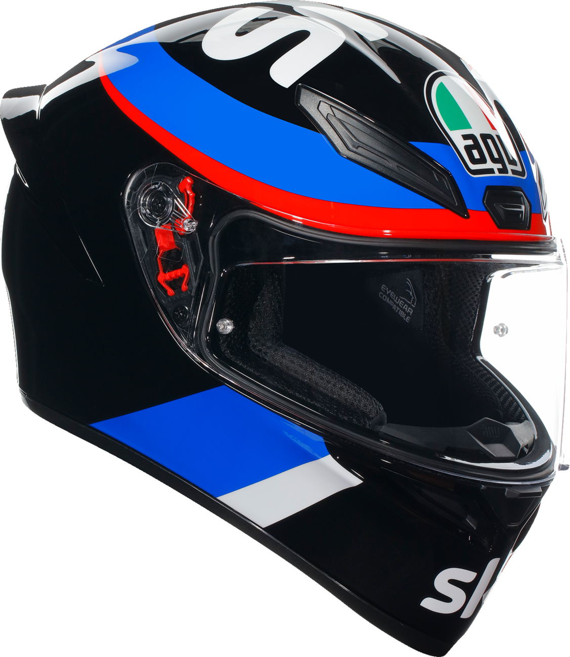 AGV K1 S Motorcycle Helmet - VR46 Sky Racing Team - Black/Red - Small 2118394003023S