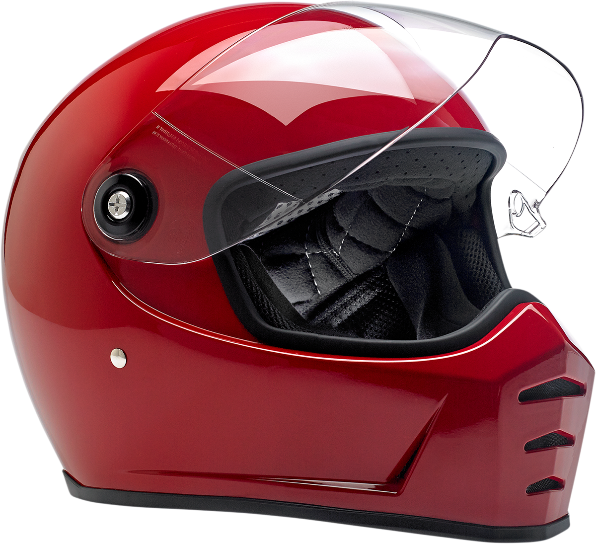 BILTWELL Lane Splitter Motorcycle Helmet - Gloss Blood Red - Small 1004-837-102