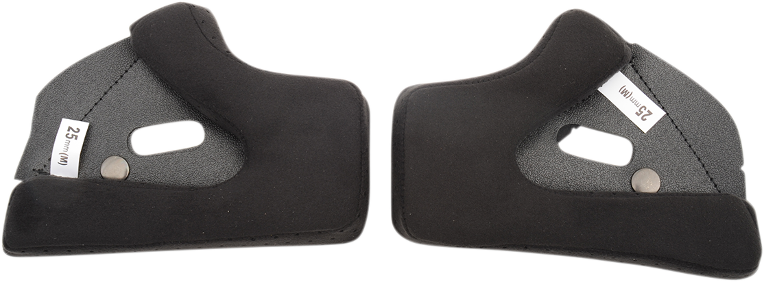 BILTWELL Gringo/Gringo S Cheek Pads - 33 mm CP-GRG-BLK-33