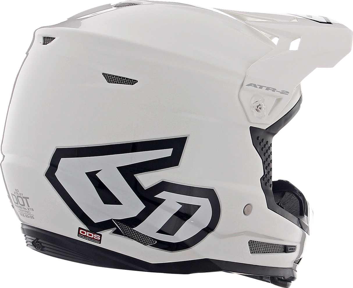 6D ATR-2Y Motorcycle Helmet - Gloss White - Large 11-5612