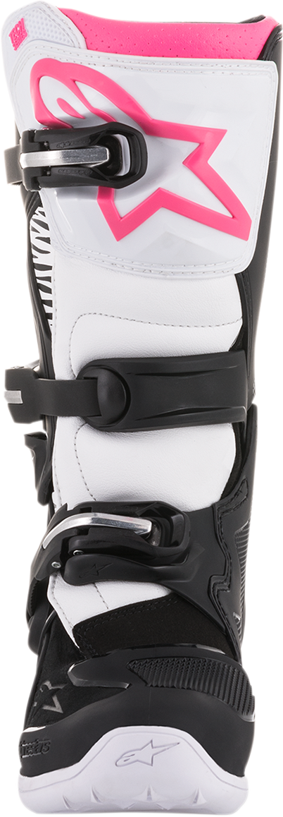 ALPINESTARS Women Stella Tech 3 Boots - Black/White/Pink - US 8 2013218-130-8