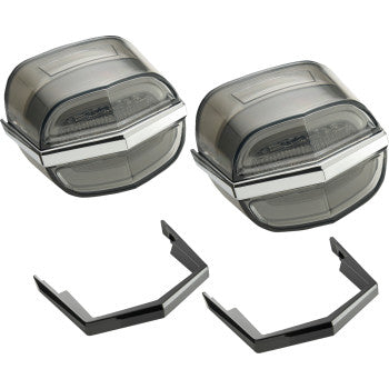 CIRO  Taillights - Light Smoke Lens - Tri Glide 40933