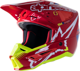 ALPINESTARS SM5 Motorcycle Helmet - Action - Red/White/Fluo Yellow - Medium 8306122-3325-MD