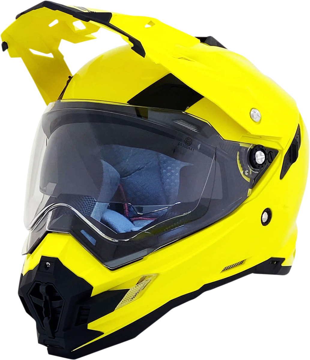 AFX FX-41DS Motorcycle Helmet - Hi-Vis Yellow - Medium 0110-3774